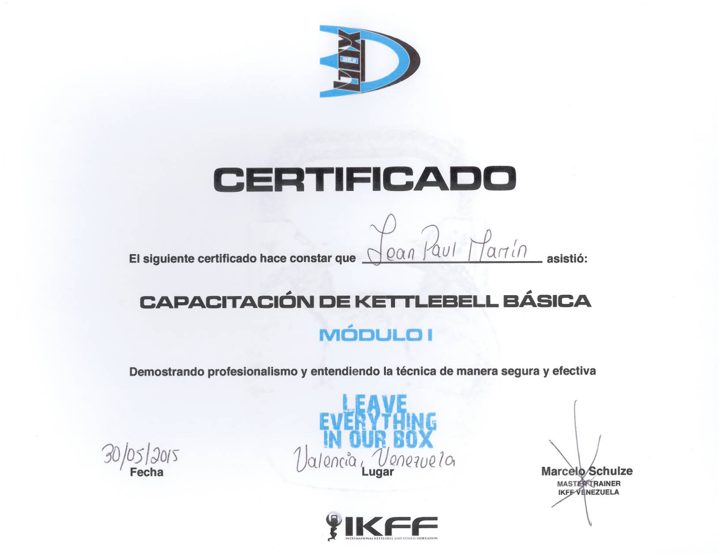 IKFF · Kettlebell (Módulo I)