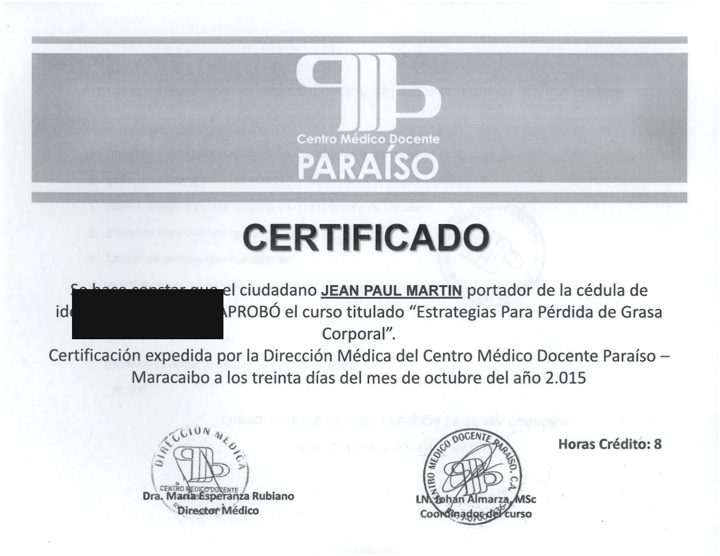 Centro Médico Docente Paraíso · Estrategias para pérdida de grasa