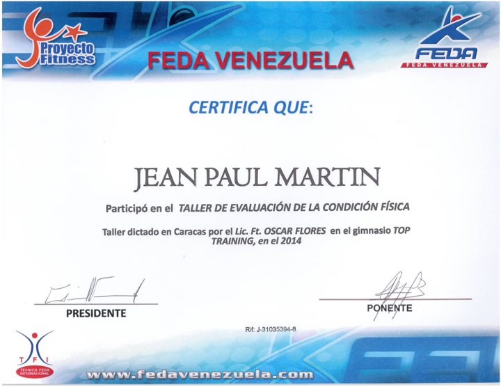 FEDA · Evaluación de la condición física