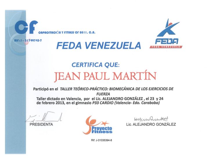 FEDA · Biomecánica de los ejercicios de fuerza
